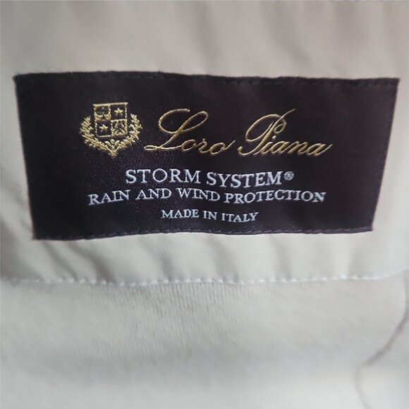 LORO PIANA | Traveller Jacket Storm System Windmate Cashmere Lined Beige Size 8 - Picture 8 of 14
